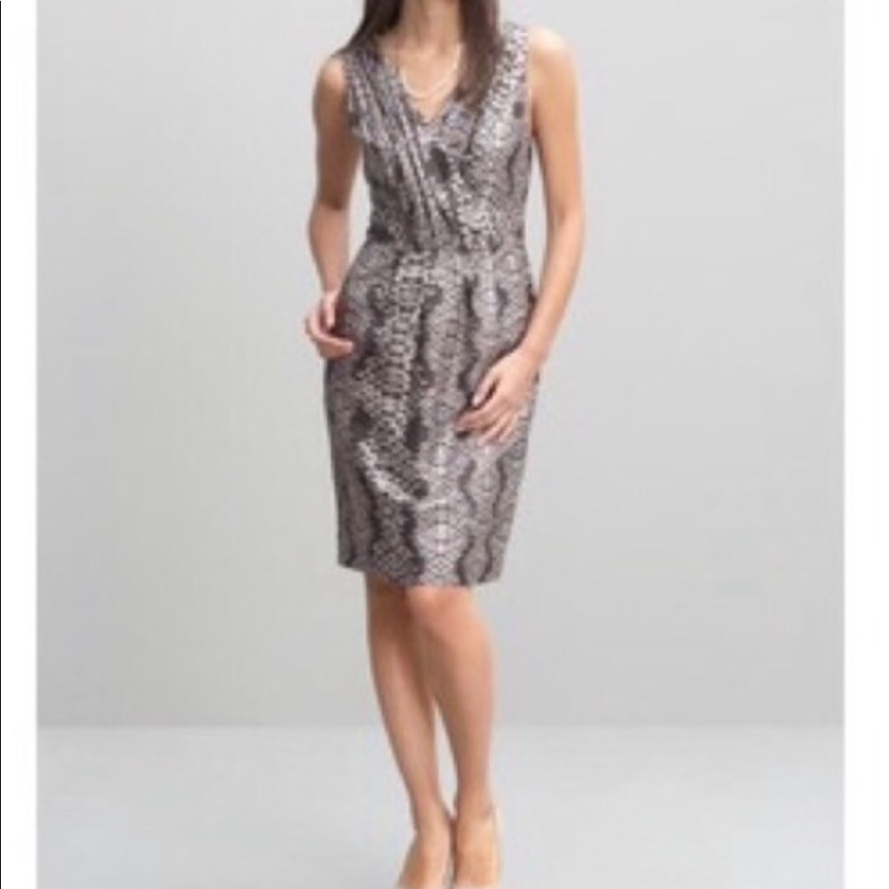 Banana Republic size 0 Snake print sheath Dress